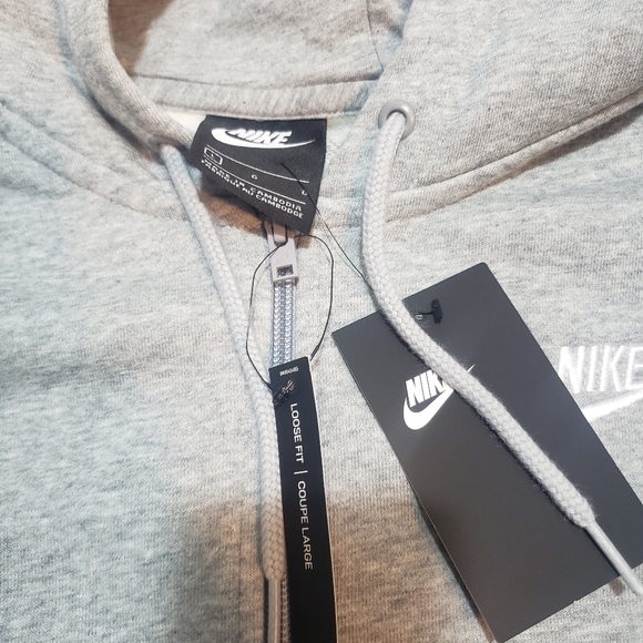 New Nike womens grey red hoodie. - Picture 3 of 8